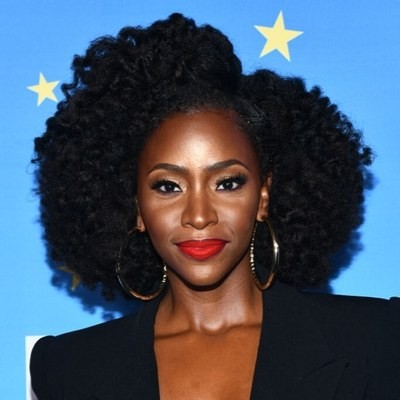 Teyonah Parris with rounded 'fro
